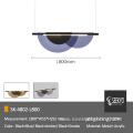 Acrylic Sheet Black Metal Dining Pendant Light